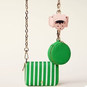 NWT Kate Spade New York for Target Green Striped Crossbody